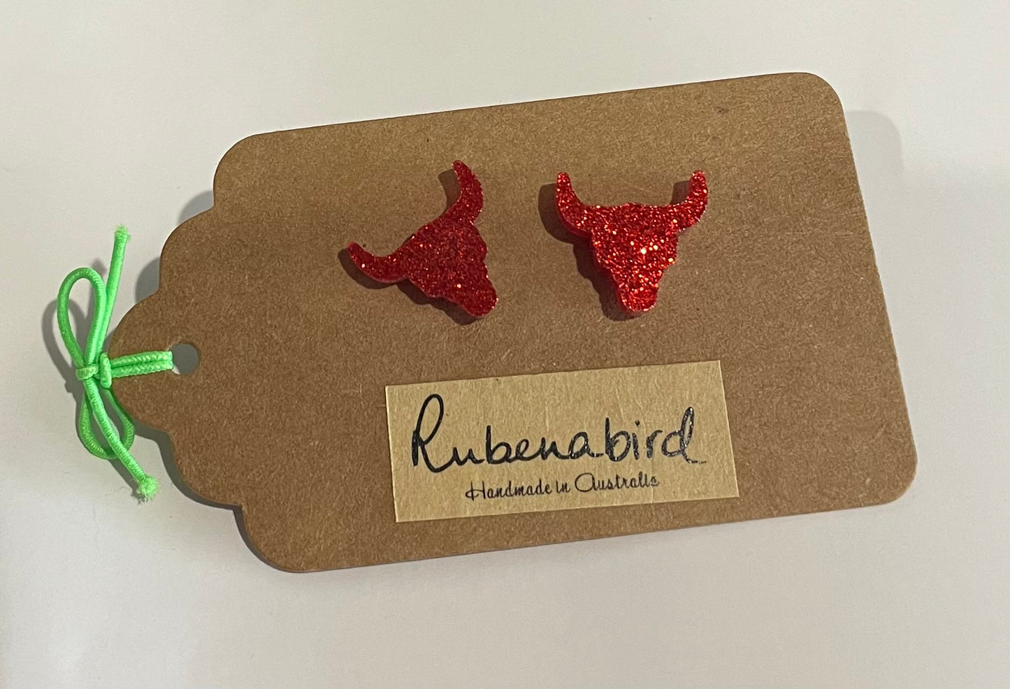 Rubenabird Bull Horns Studs