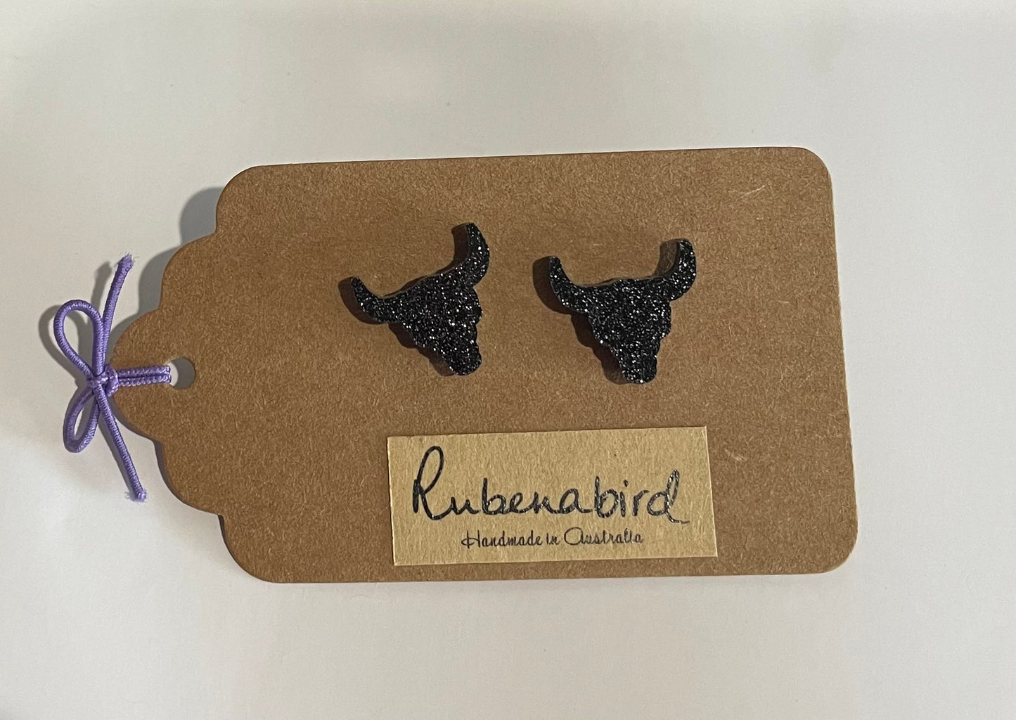 Rubenabird Bull Horns Studs