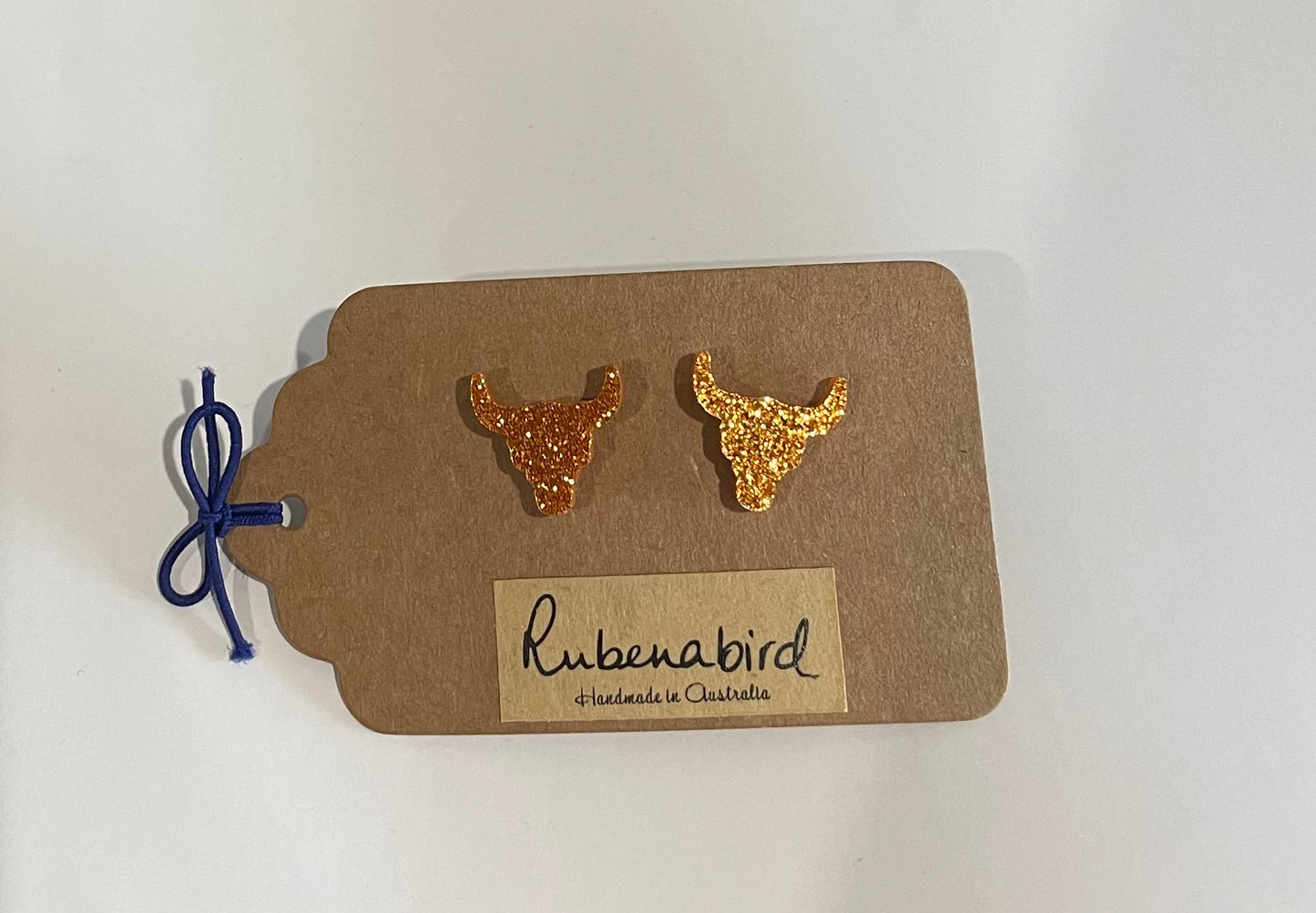 Rubenabird Bull Horns Studs