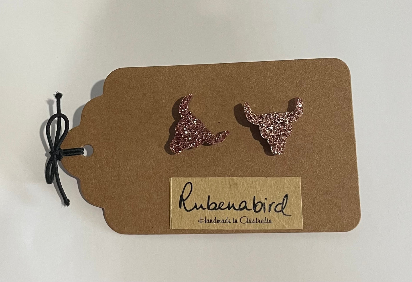 Rubenabird Bull Horns Studs