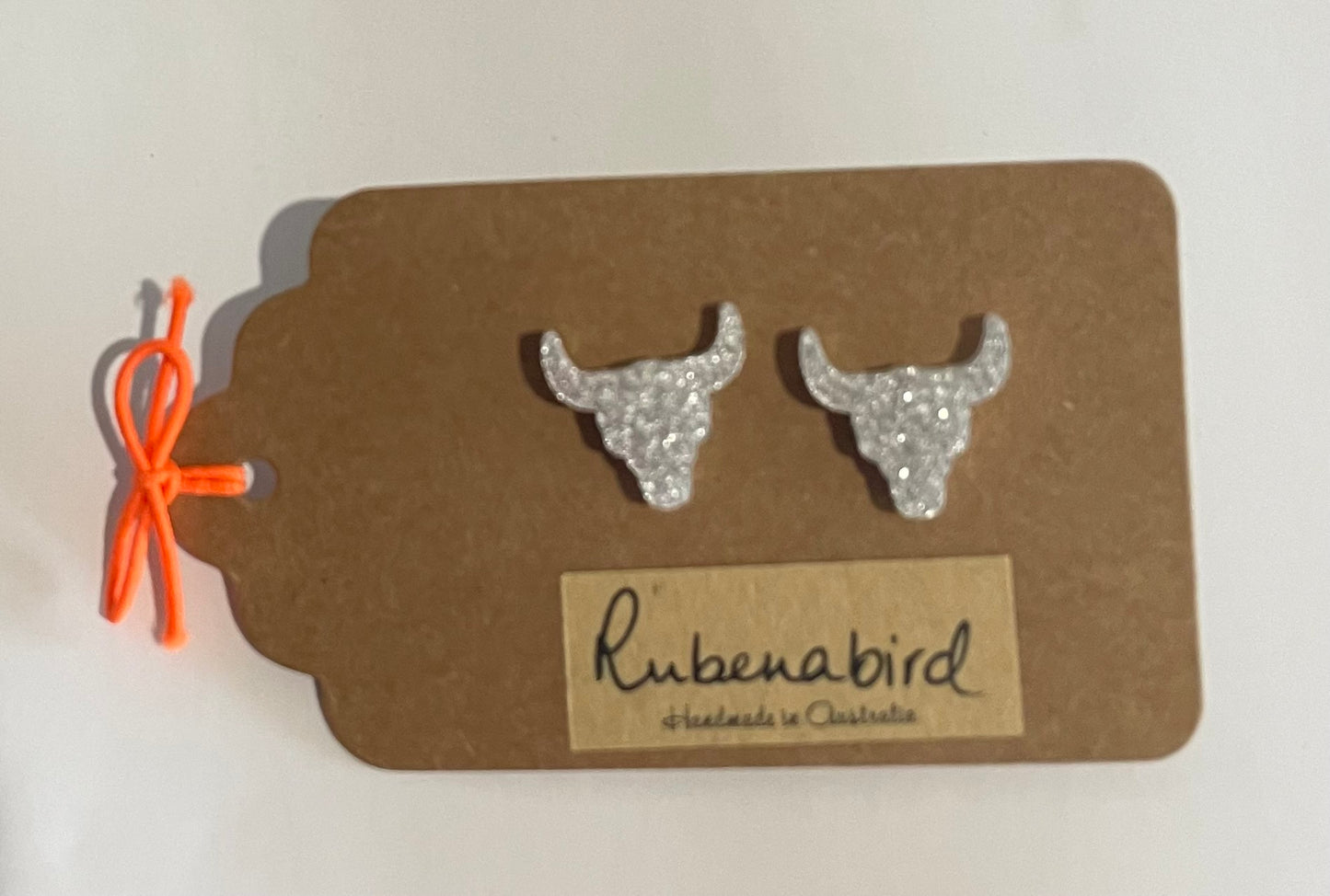 Rubenabird Bull Horns Studs