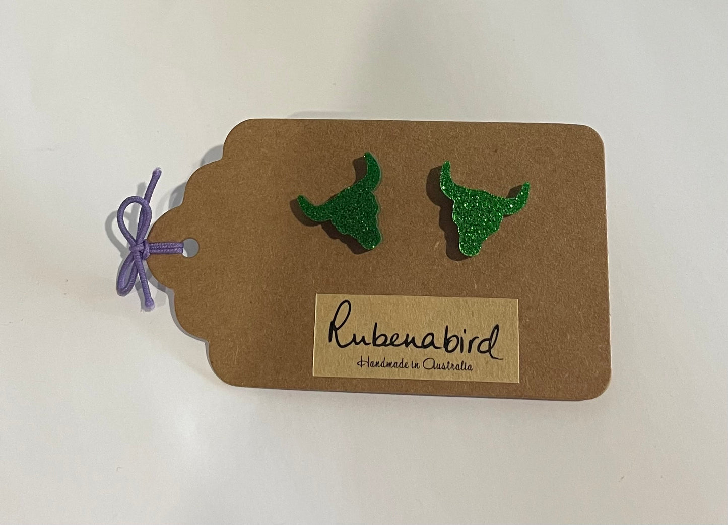 Rubenabird Bull Horns Studs
